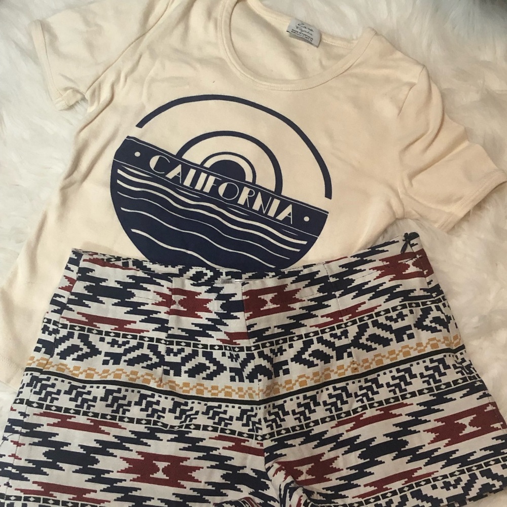 Zara shorts and top BUNDLE
